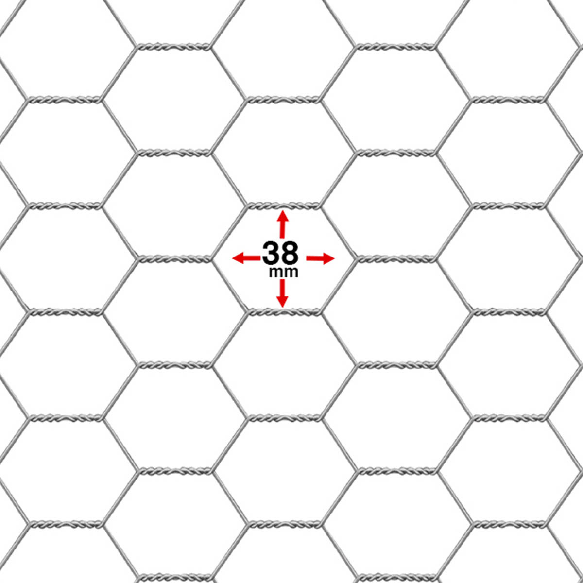 Foto 4 pulgar | Malla Hexagonal Akron Altura 1.50mts Abertura 38mm Calibre 20'' Rollo 45mts Reforzada