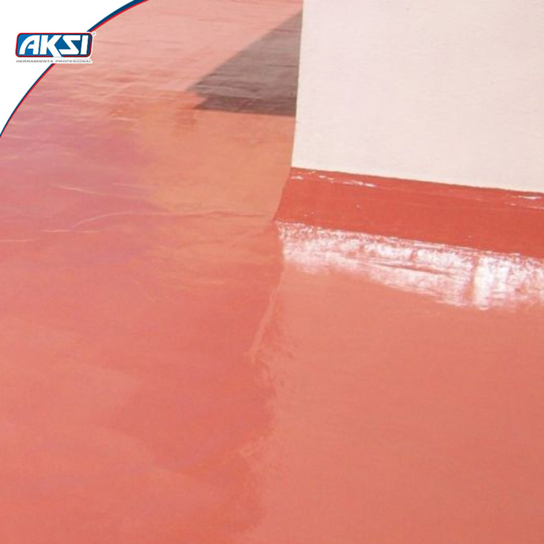 Foto 4 pulgar | Impermeabilizante Fibratado Aksi Cubeta 19 L Rojo 0.5 - 0.75 L X M2