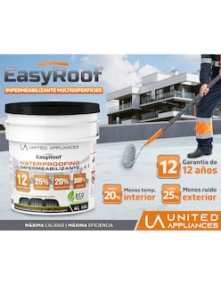 Foto 2 | Impermiabilizante Multisuperficies Easy-roof De United Appliances 19 Lt