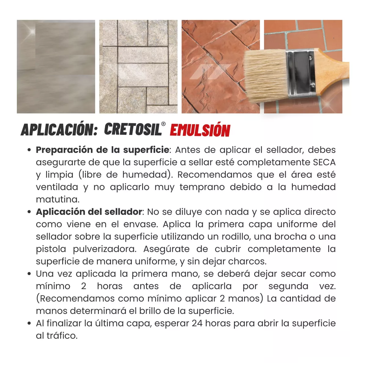 Foto 3 pulgar | Emulsión Sellador Apto Para Pisos Y Superficies Porosas  Eo Safe Imports Esi-17924 Blanco