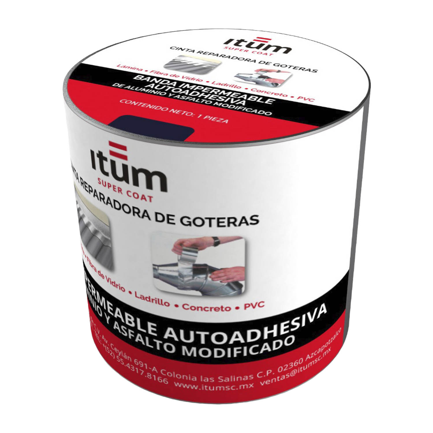 Foto 3 | Impermeabilizante Itum Autoadherible Cinta Reparadora De Goteras 15cmx10m