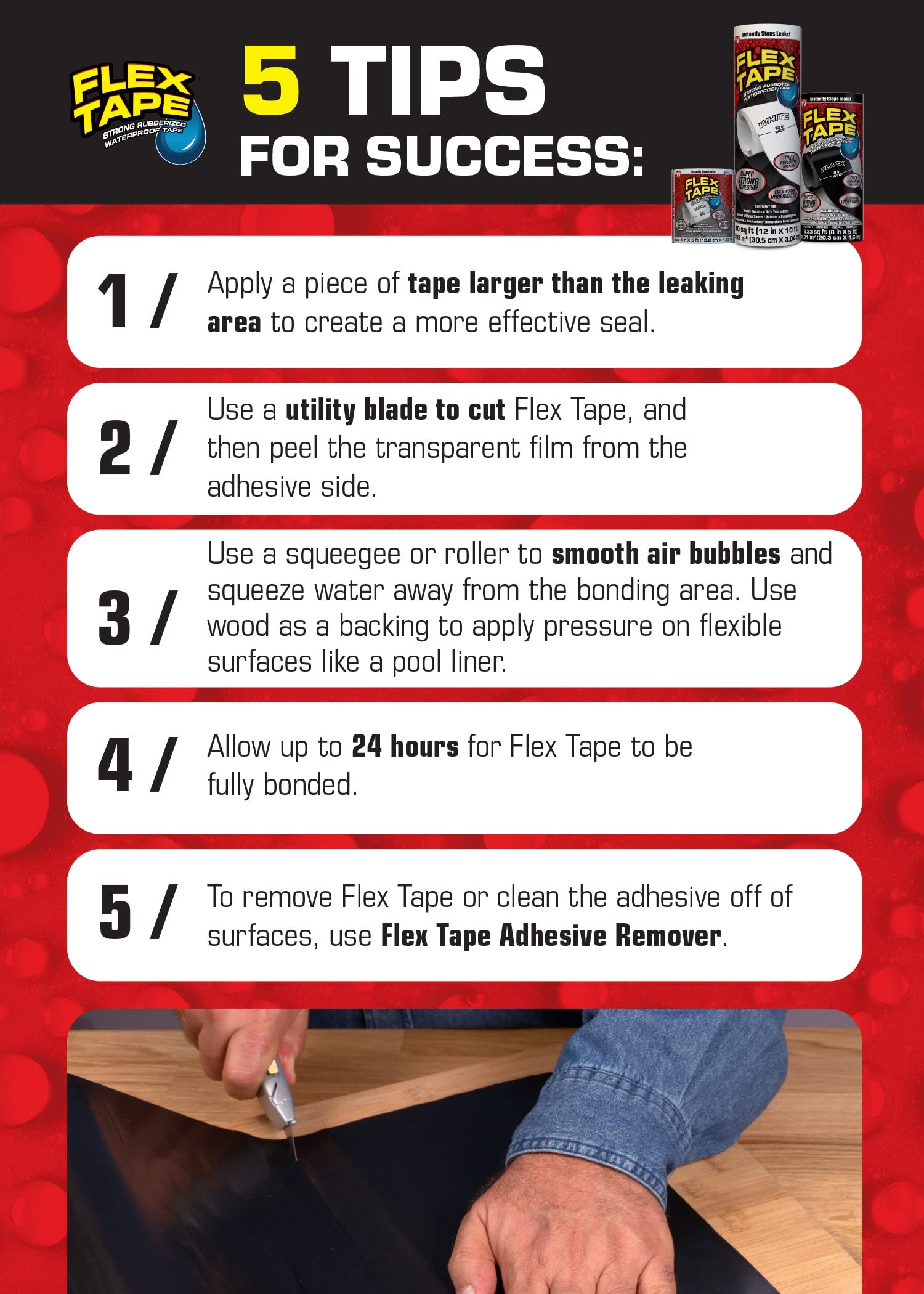 Foto 4 pulgar | Cinta Impermeable Flex Tape Max 10 Cm X 7,6 M Negra - Venta Internacional.
