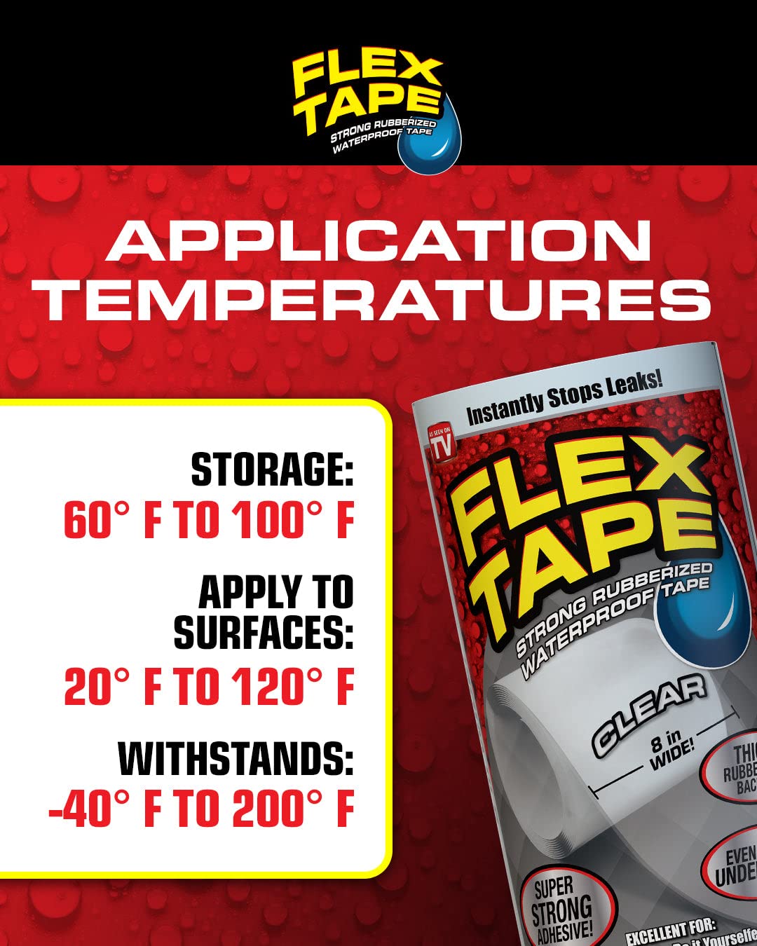 Foto 4 | Cinta Impermeable Flex Tape Max 10 Cm X 7,6 M Negra - Venta Internacional.