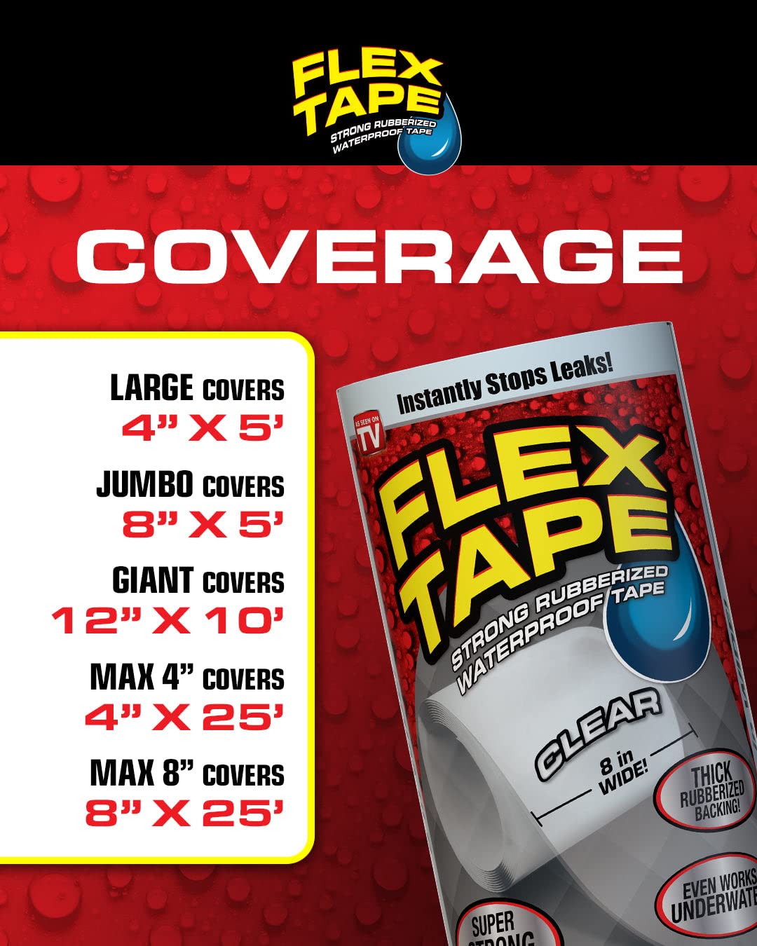 Foto 6 pulgar | Cinta Impermeable Flex Tape Max 10 Cm X 7,6 M Negra - Venta Internacional.