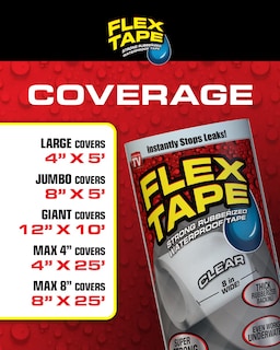 Foto 5 | Cinta Impermeable Flex Tape Max 10 Cm X 7,6 M Negra - Venta Internacional.