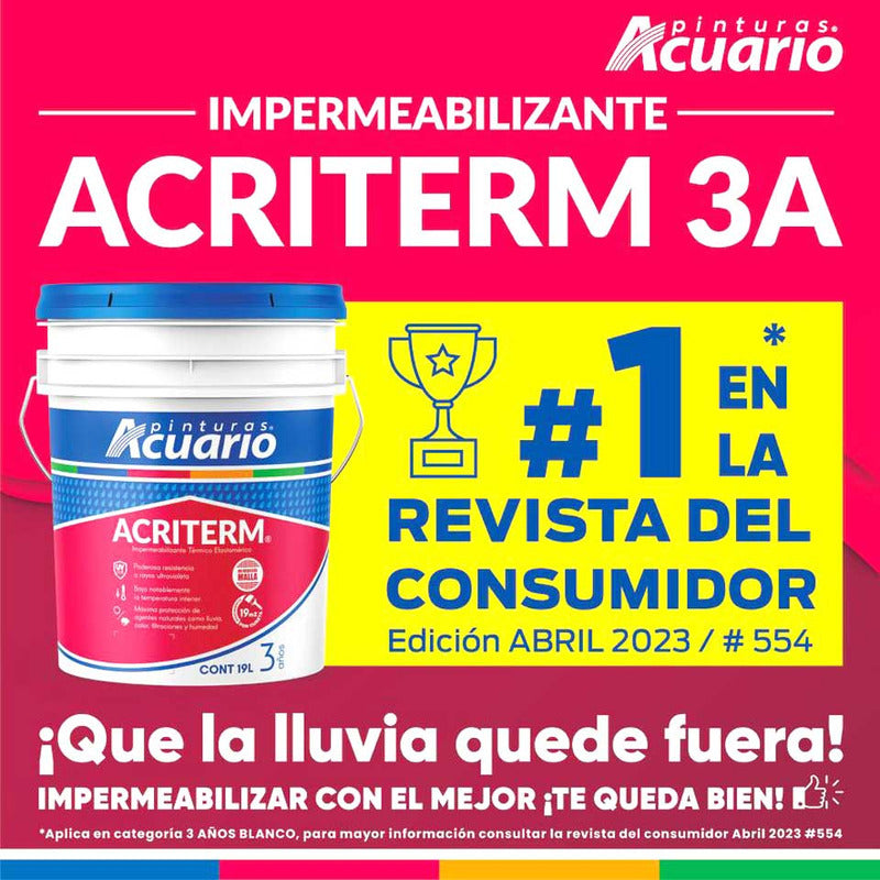 Foto 4 pulgar | Impermeabilizante 3 Años 19 Lt Rojo Terraco Acuario Im76190