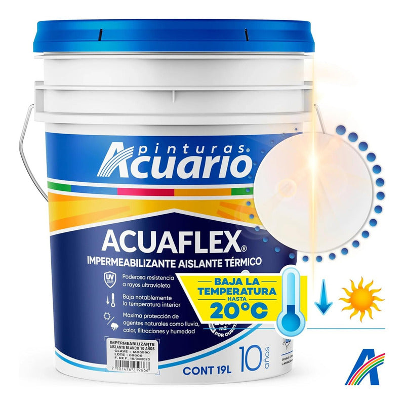 Foto 2 pulgar | Impermeabilizante Acuario Acuaflex Aislante Termico 10 Años