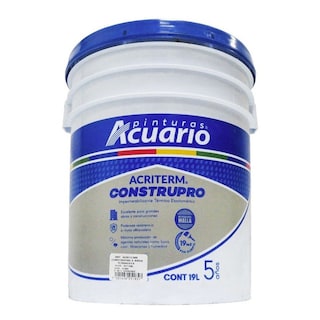 Foto 3 | Acuario Acriterm Impermeabilizante Construpro 5 Años 19 Lt - Color Terracota