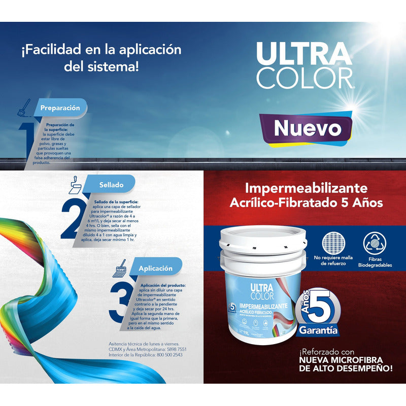 Foto 3 pulgar | Impermeabilizante Alto Desempeño Acrilico Termico 5 Años 19l - Color Blanco