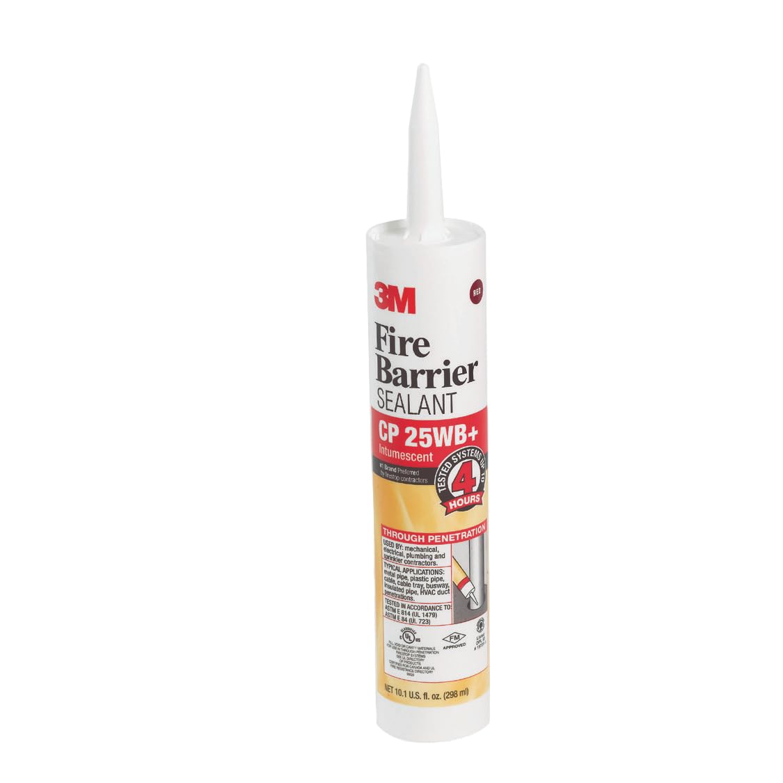 Foto 2 pulgar | Sellador De Barrera Contra Incendios 3m Cp 25wb+, Cartucho Rojo De 300 Ml - Venta Internacional.