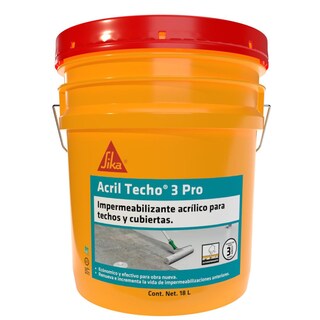 Foto 1 | Impermeabilizante Acril Techo 3 Pro Blanco Cubeta 18 L Sika