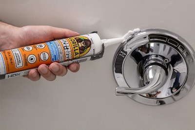 Foto 3 | Sellador De Silicona Caulk & Seal Gorilla Waterproof 300 Ml Color Blanco - Venta Internacional.