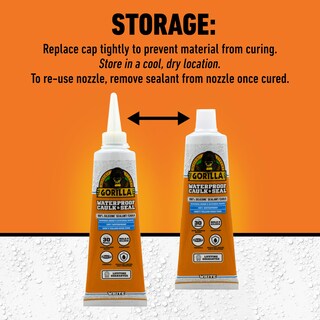 Foto 5 | Sellador De Silicona Impermeable Gorilla White 82 Ml (paquete De 2) - Venta Internacional.