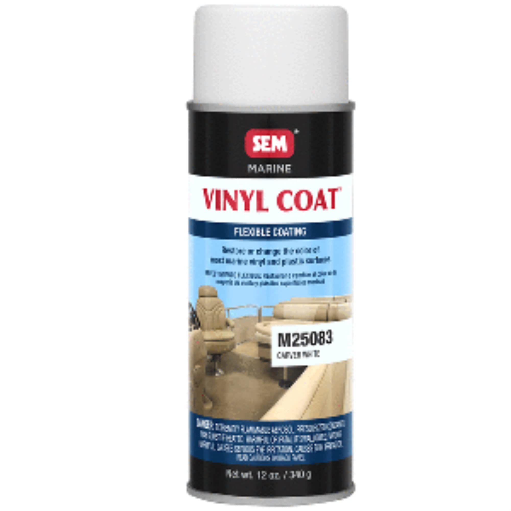 Foto 2 pulgar | Pintura En Aerosol Sem Marine Vinyl Coat Carver White - Venta Internacional.