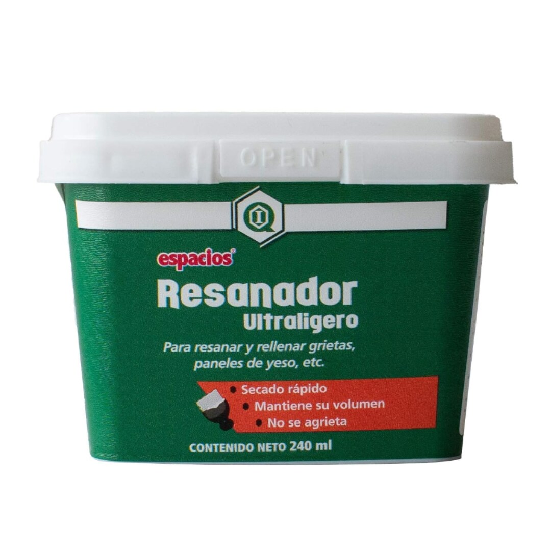 Espacios Resanador Ultralige Bco., 240ml $100