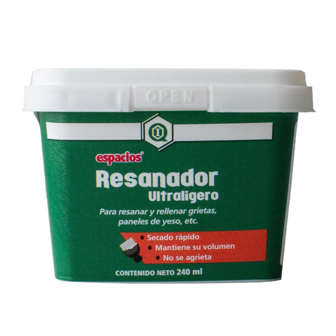 Espacios Resanador Ultralige Bco., 240ml