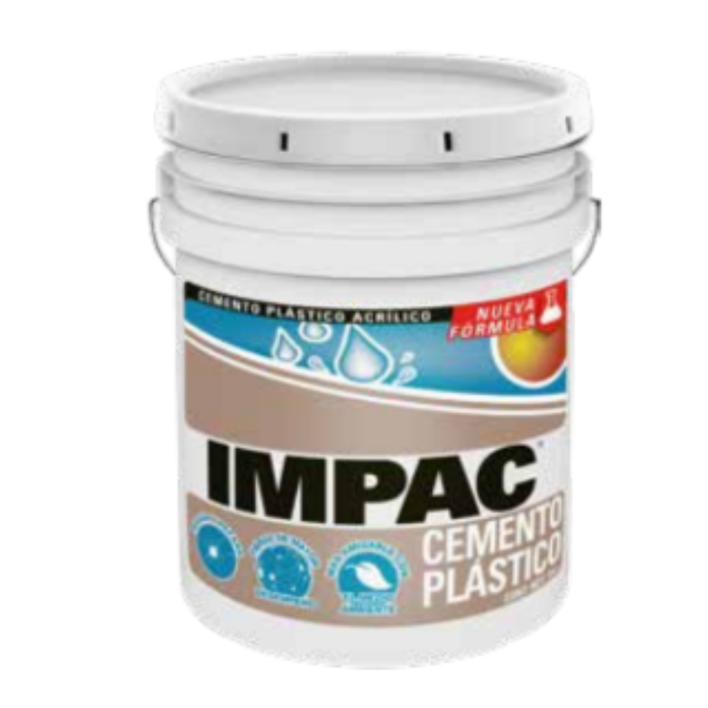 Cemento Plástico Impac Acrílico Blanco 3.8l