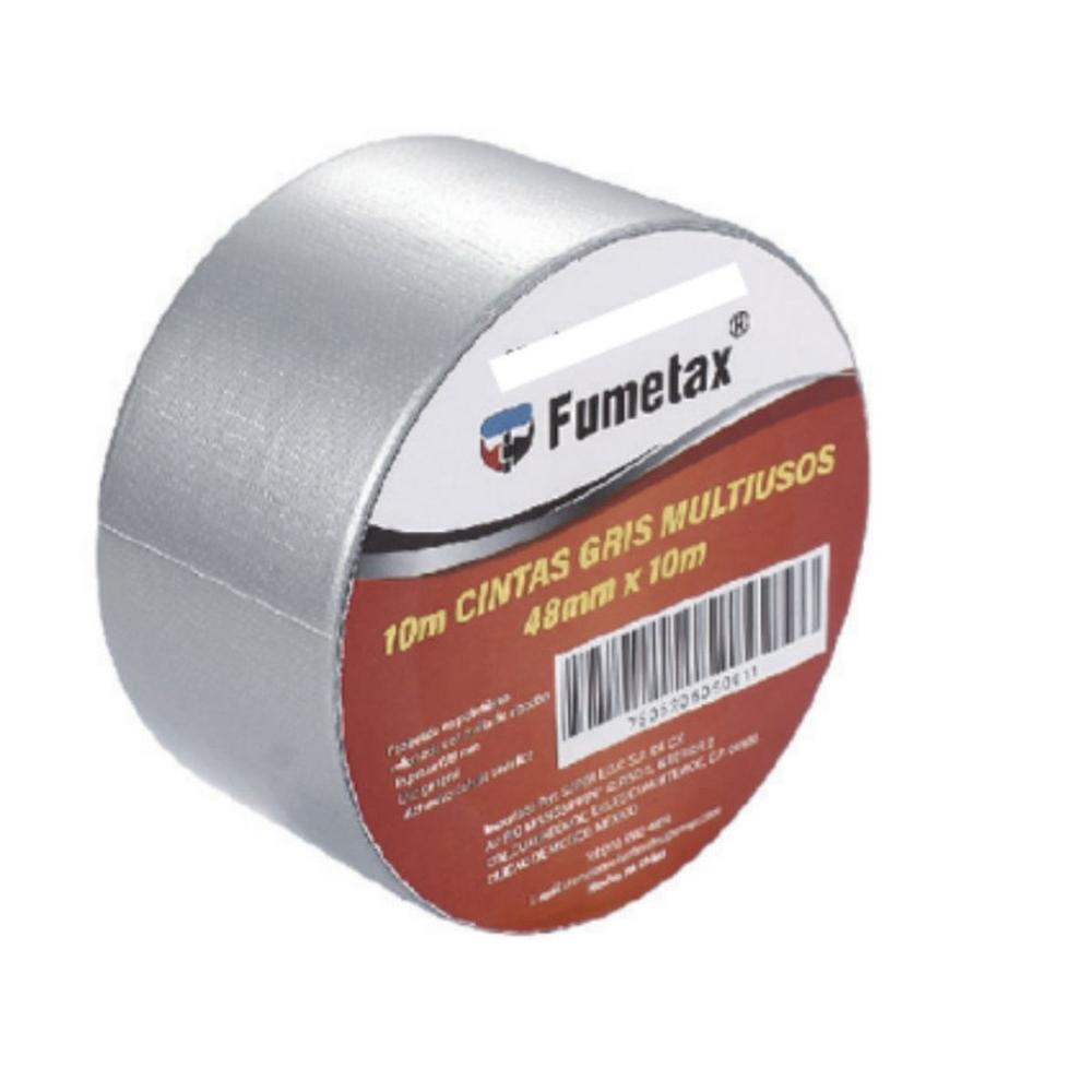 Cinta Adhesiva Fumetax Gris Multiusos 48 mm x 10 m