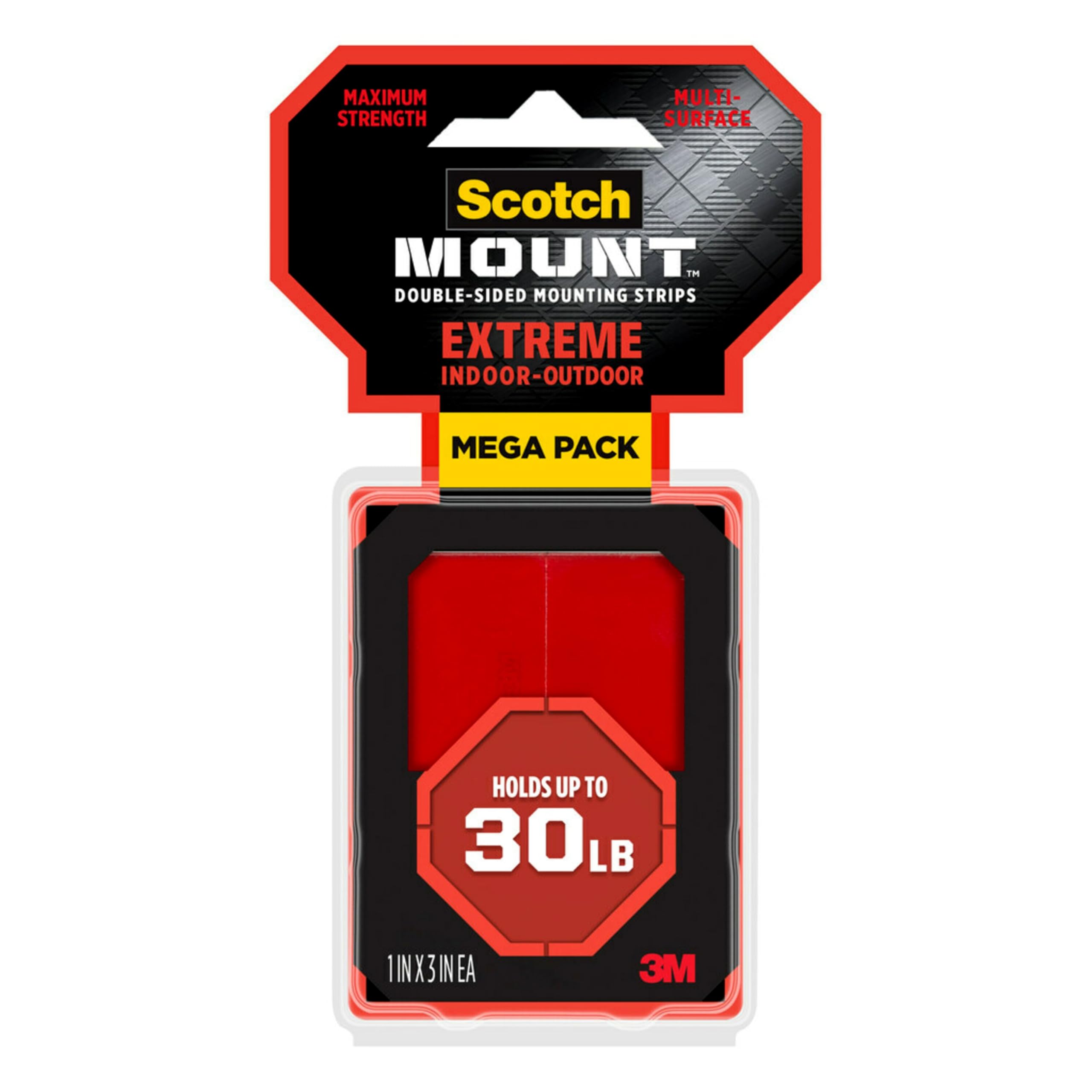 Foto 2 pulgar | Tiras De Montaje Scotch-mount Extreme De Doble Cara, 48 Tiras - Venta Internacional.