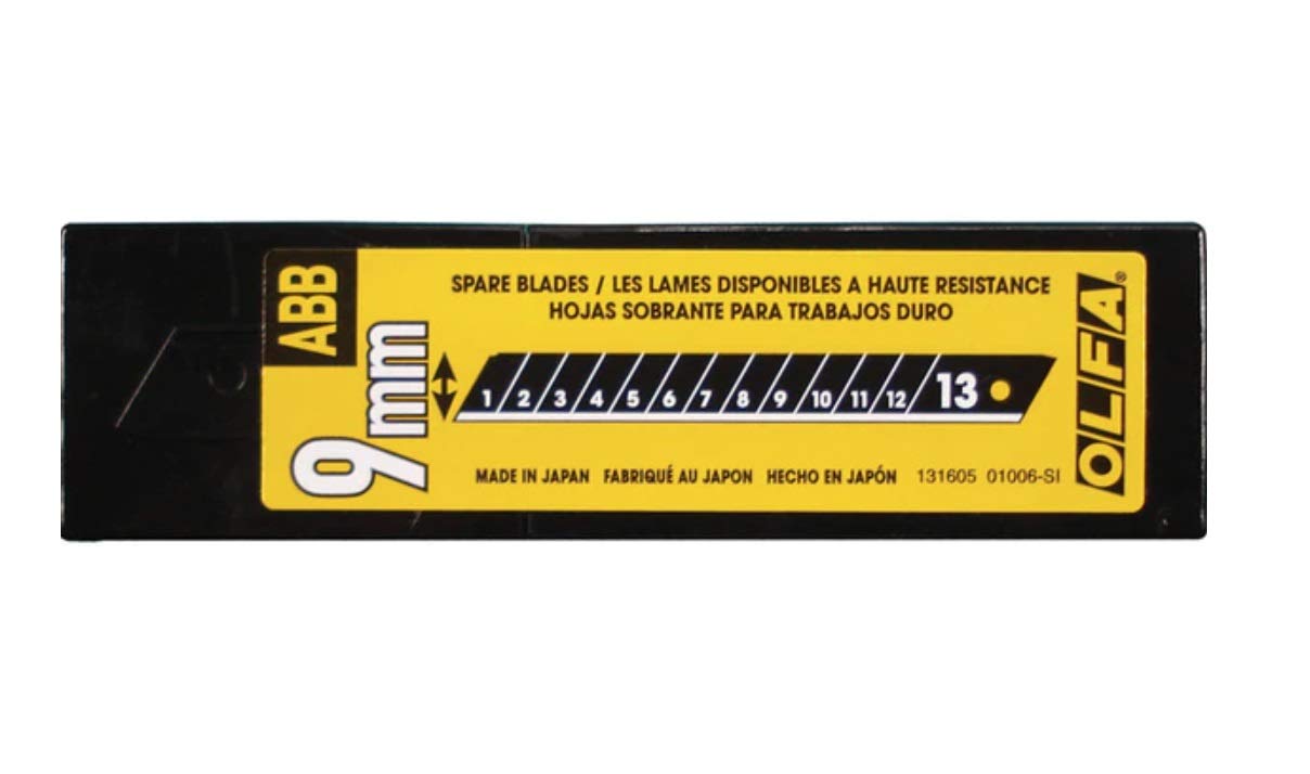 Foto 2 pulgar | Cuchillas De Repuesto Olfa Abb-50b Ultrasharp Black 9 Mm X50 - Venta Internacional.