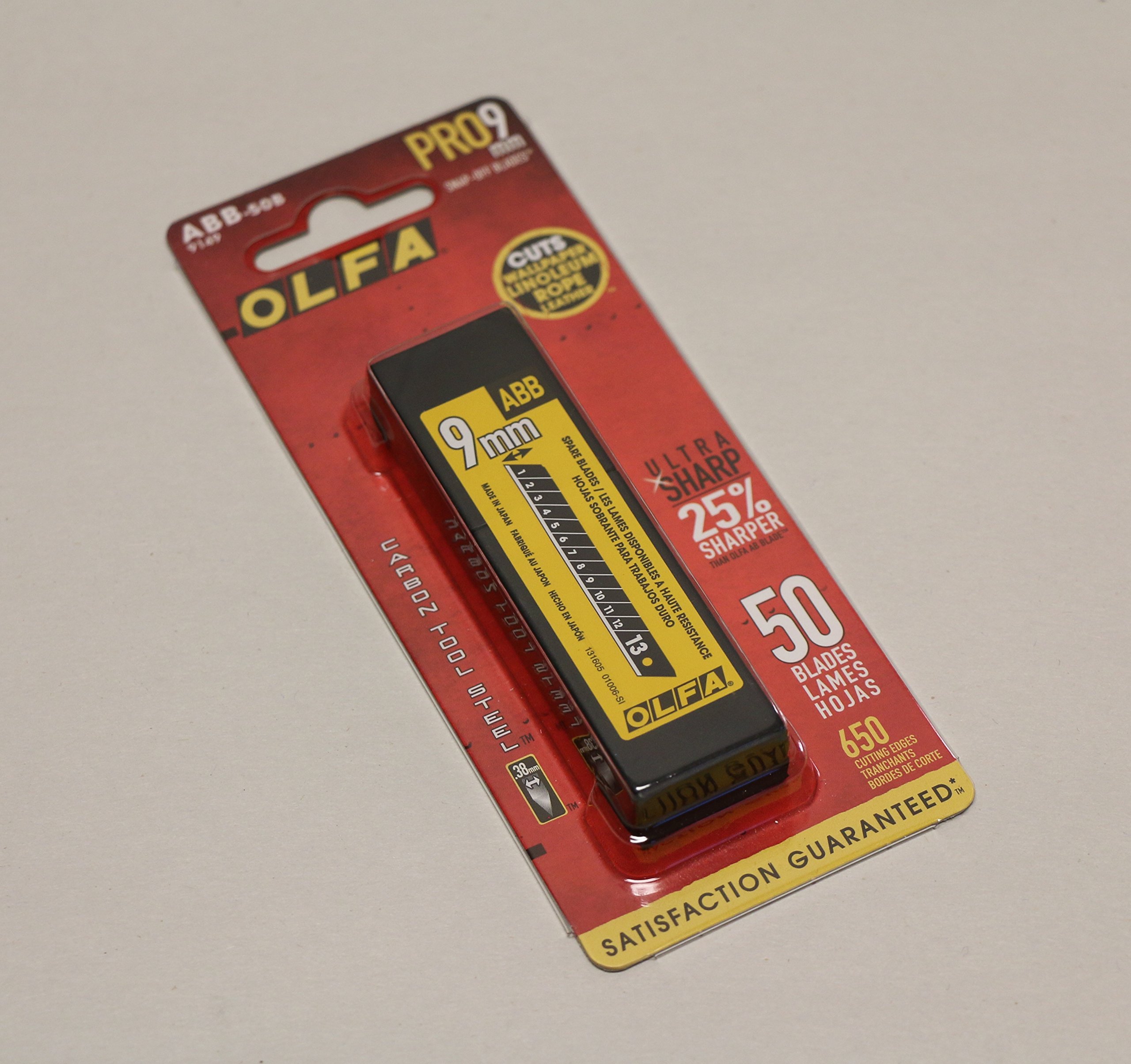Foto 2 | Cuchillas De Repuesto Olfa Abb-50b Ultrasharp Black 9 Mm X50 - Venta Internacional.