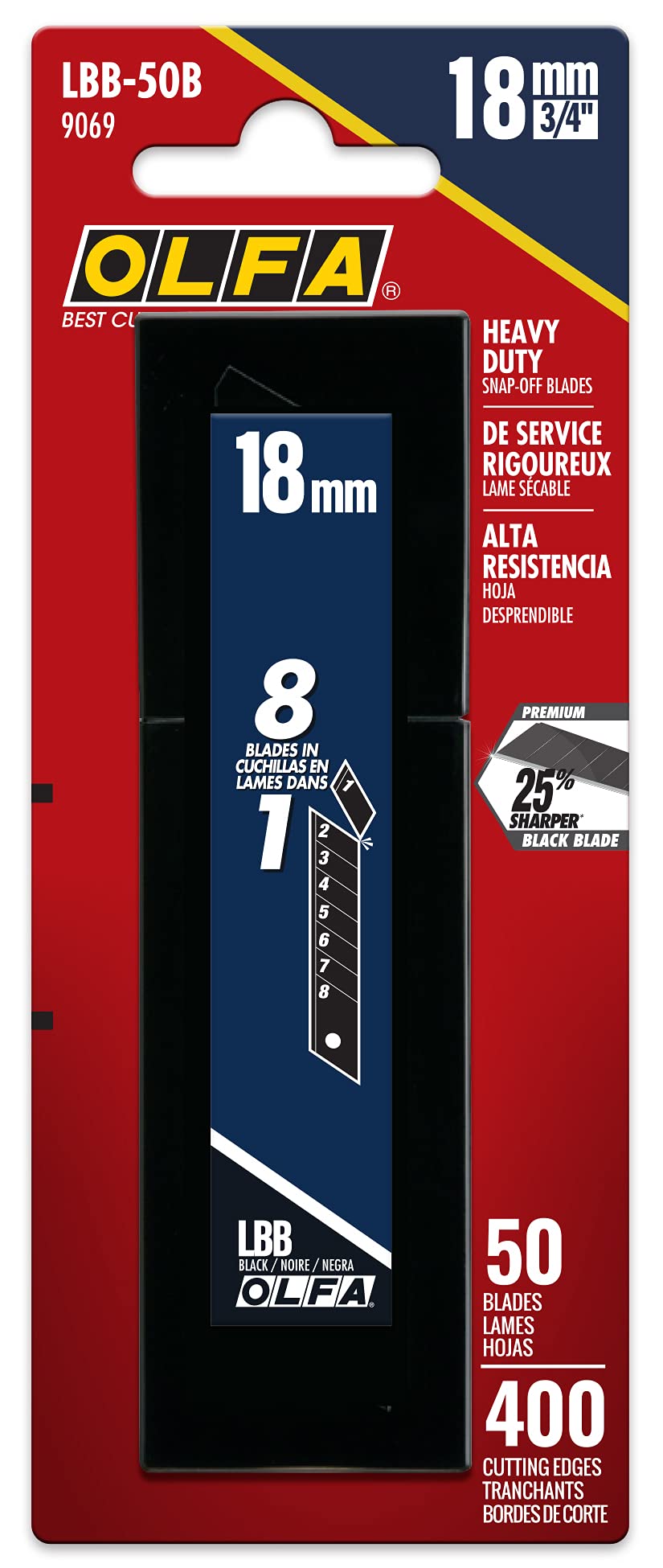 Foto 5 | Cuchillas De Repuesto Snap-off Utility Cuchillas Olfa Lbb-50b - Venta Internacional.