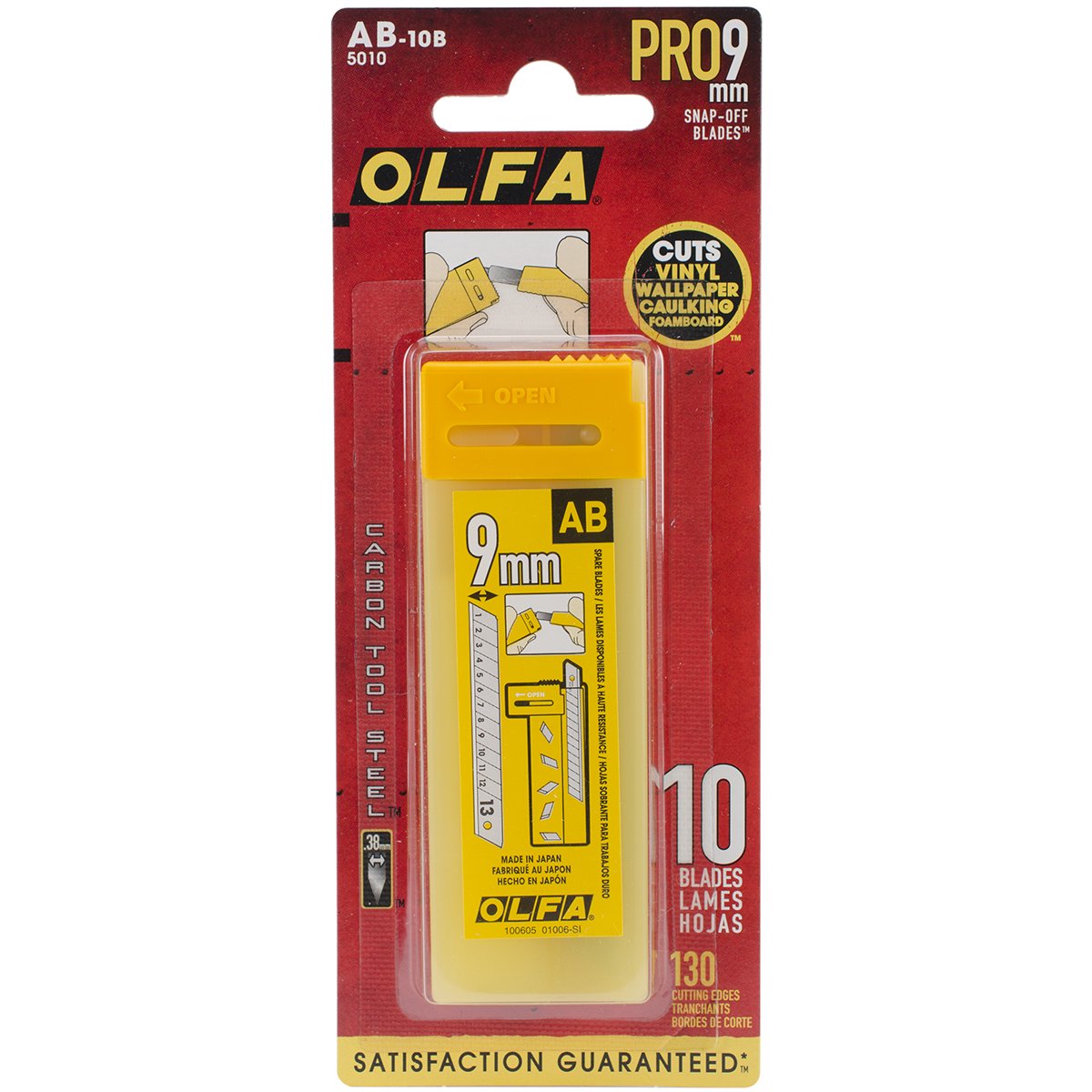 Foto 2 pulgar | Cuchillas Snap-off Utility De Repuesto Olfa Ab-10b X10 - Venta Internacional.