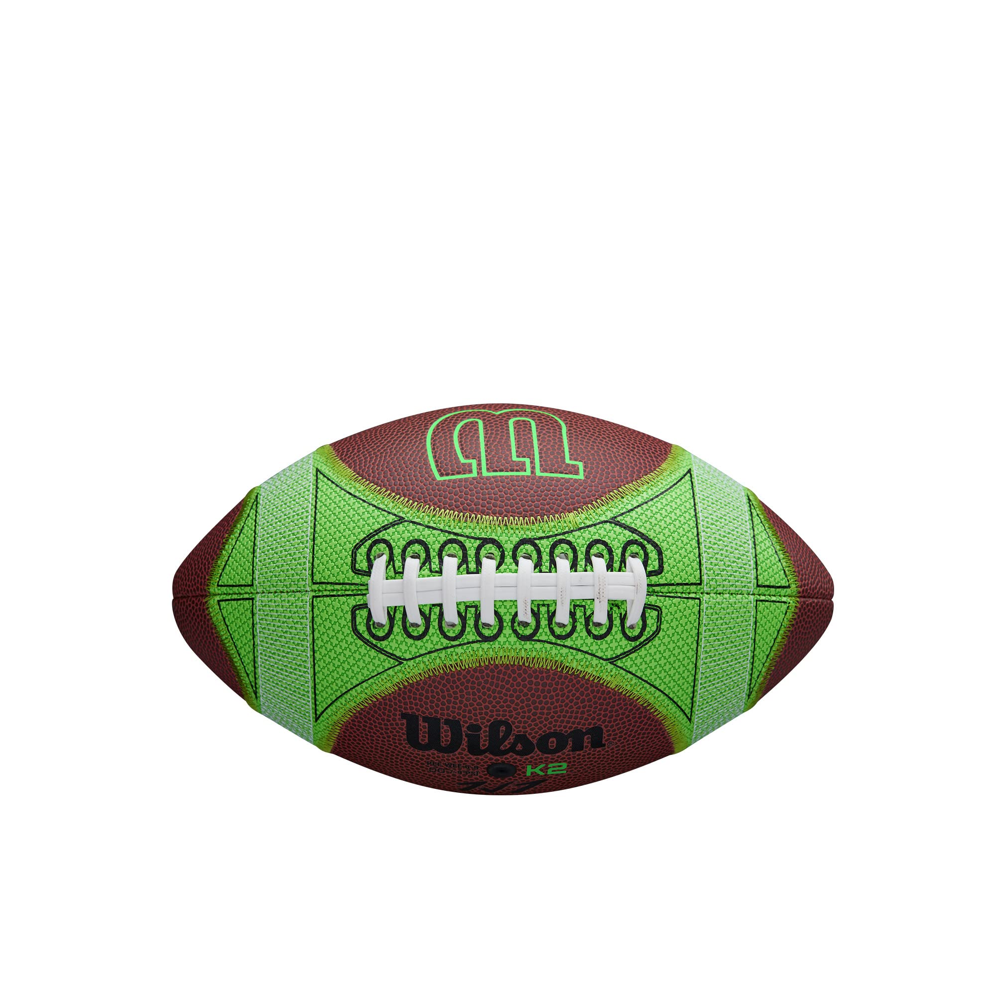 Foto 3 pulgar | Balón De Fútbol Wilson Hylite Peewee, Talla Marrón/verde - Venta Internacional.