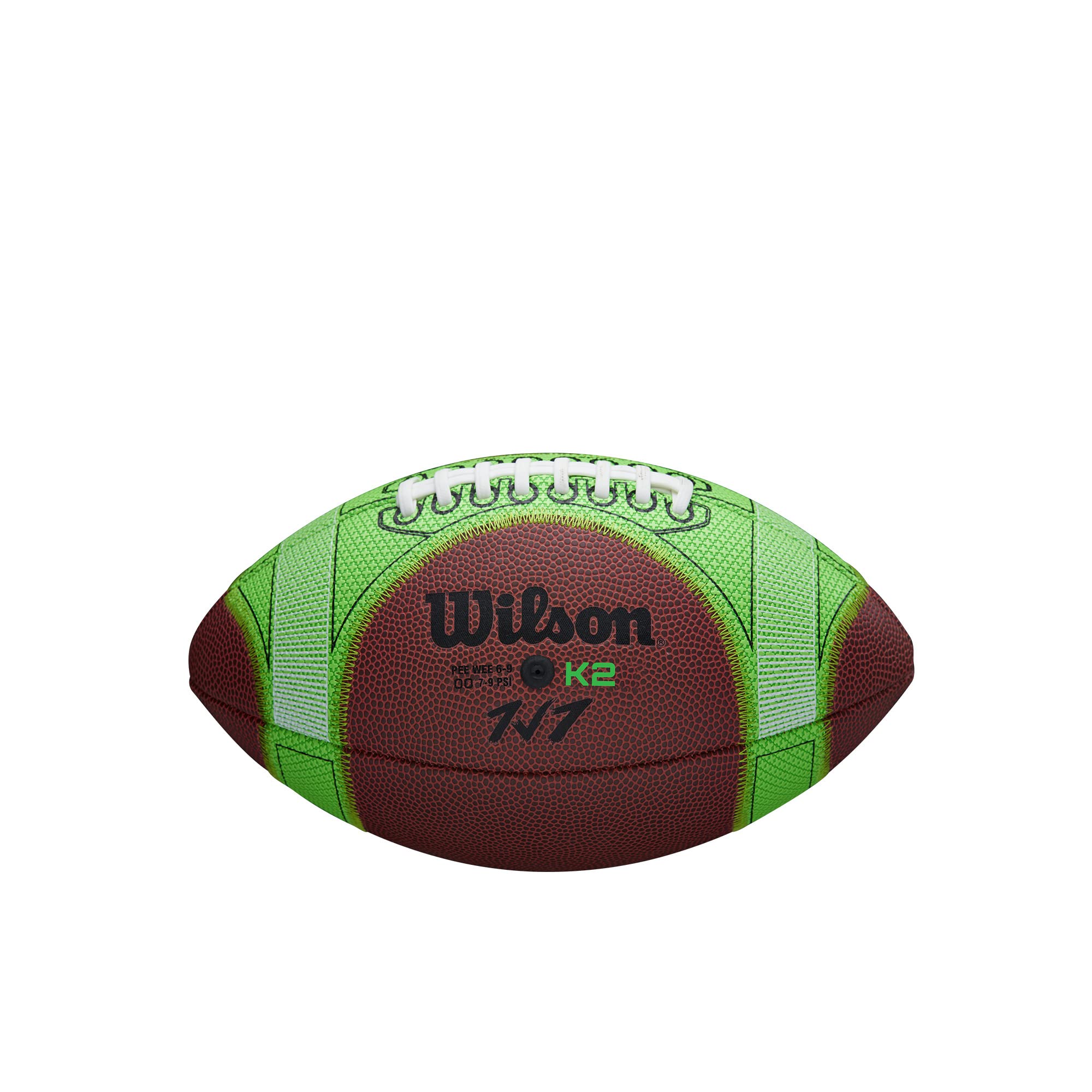 Foto 4 pulgar | Balón De Fútbol Wilson Hylite Peewee, Talla Marrón/verde - Venta Internacional.