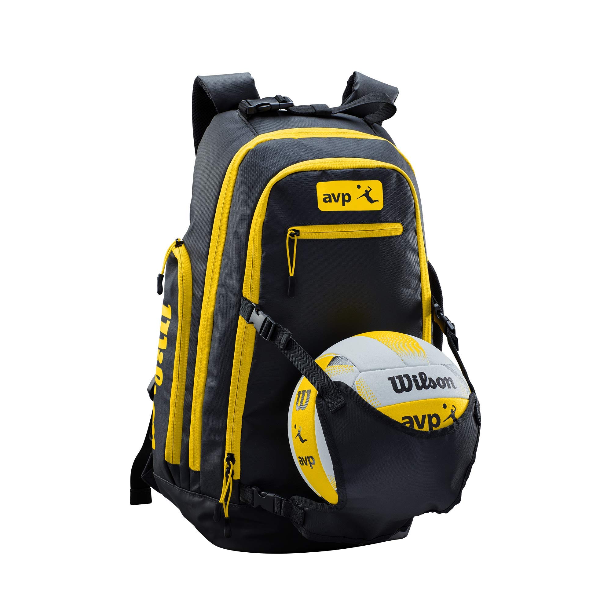 Foto 2 pulgar | Mochila Para Voleibol De Playa Wilson Avp Negro/amarillo - Venta Internacional.