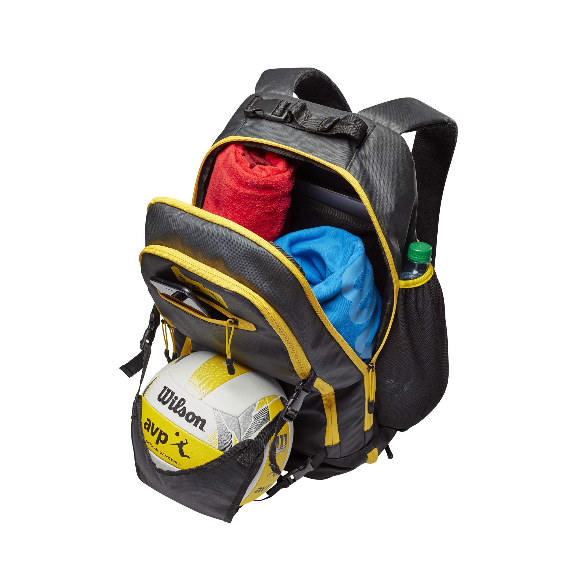Foto 4 pulgar | Mochila Para Voleibol De Playa Wilson Avp Negro/amarillo - Venta Internacional.