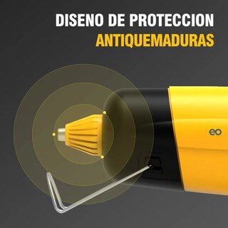 Foto 4 | Pistola De Silicon Inalámbrica Usb-c Caliente Eléctrica Eo Safe Imports Esi-19802 Amarillo