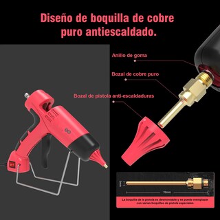 Foto 2 | Pistola De Silicona Caliente Eléctrica Eo Safe Imports Esi-19800 Rojo