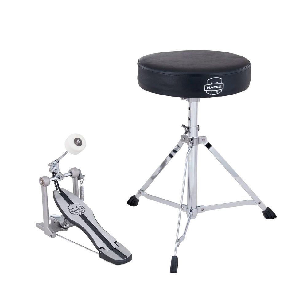 Foto 2 pulgar | Paquete De Hardware Mapex Hp-pt250 Cromo Pedal Y Banco