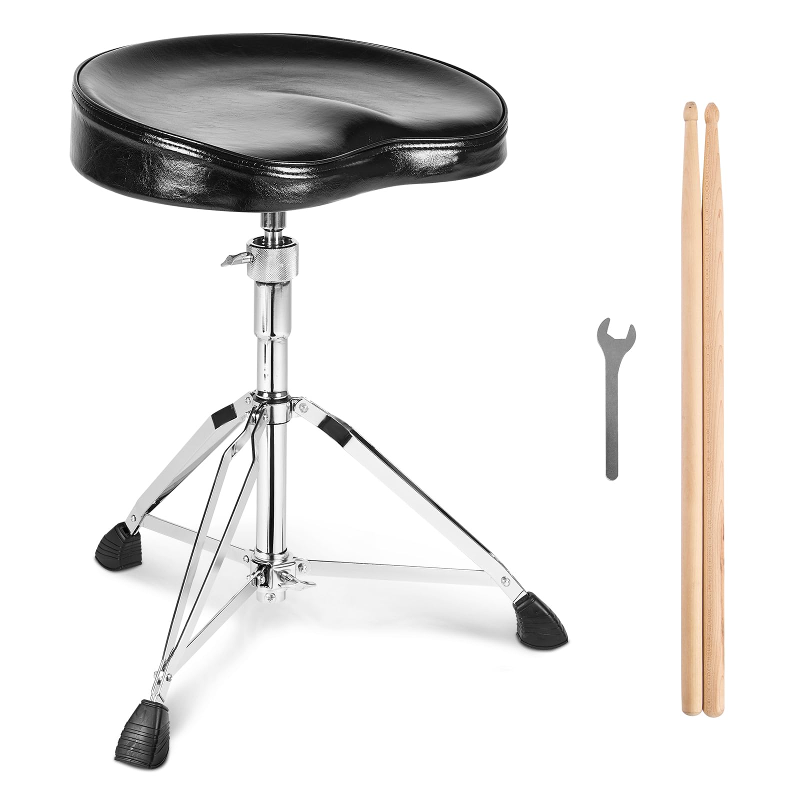 Foto 2 pulgar | Trono De Batería Vevor Ajustable En Altura De 540 A 670 Mm Con Baquetas - Venta Internacional.