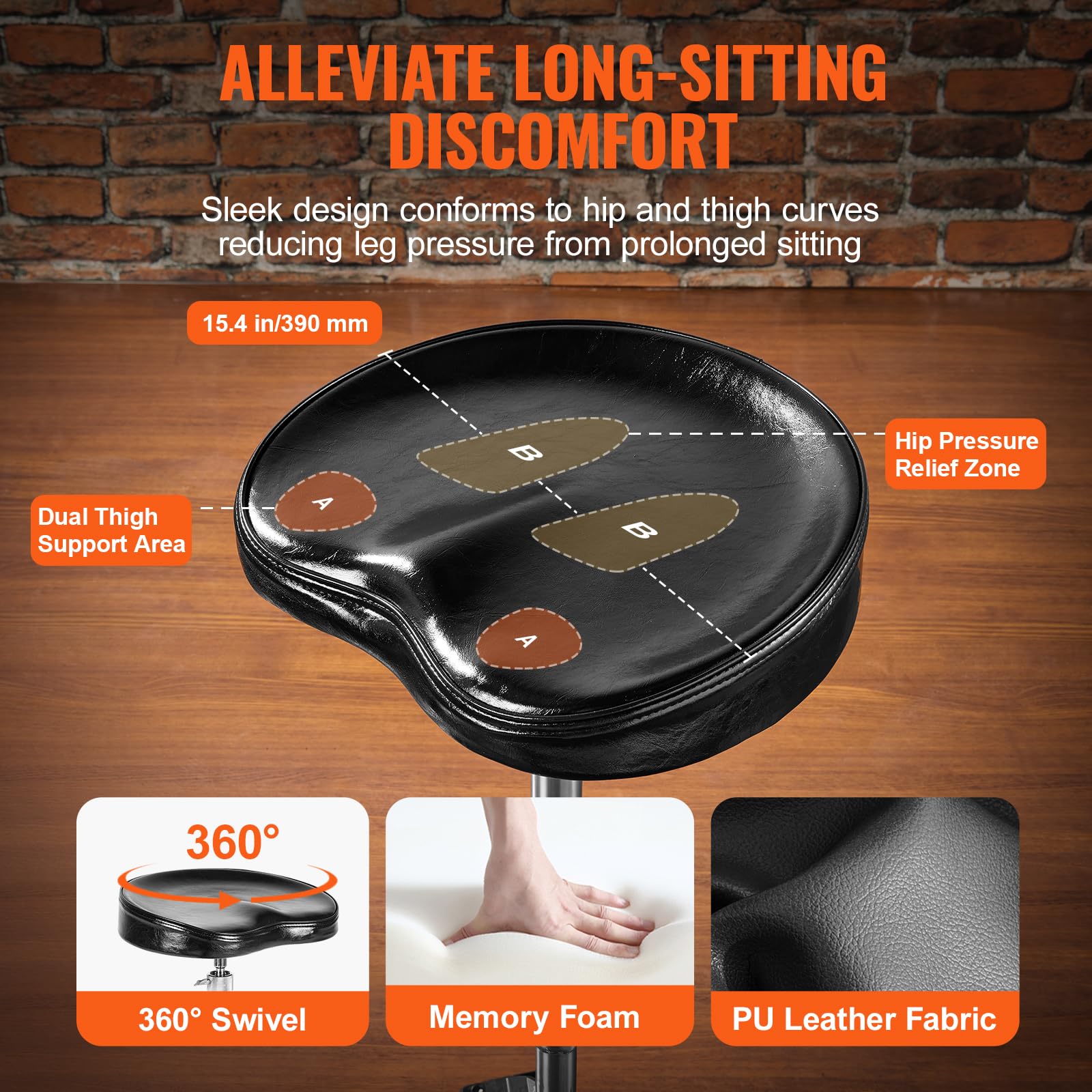 Foto 4 pulgar | Trono De Batería Vevor Ajustable En Altura De 540 A 670 Mm Con Baquetas - Venta Internacional.