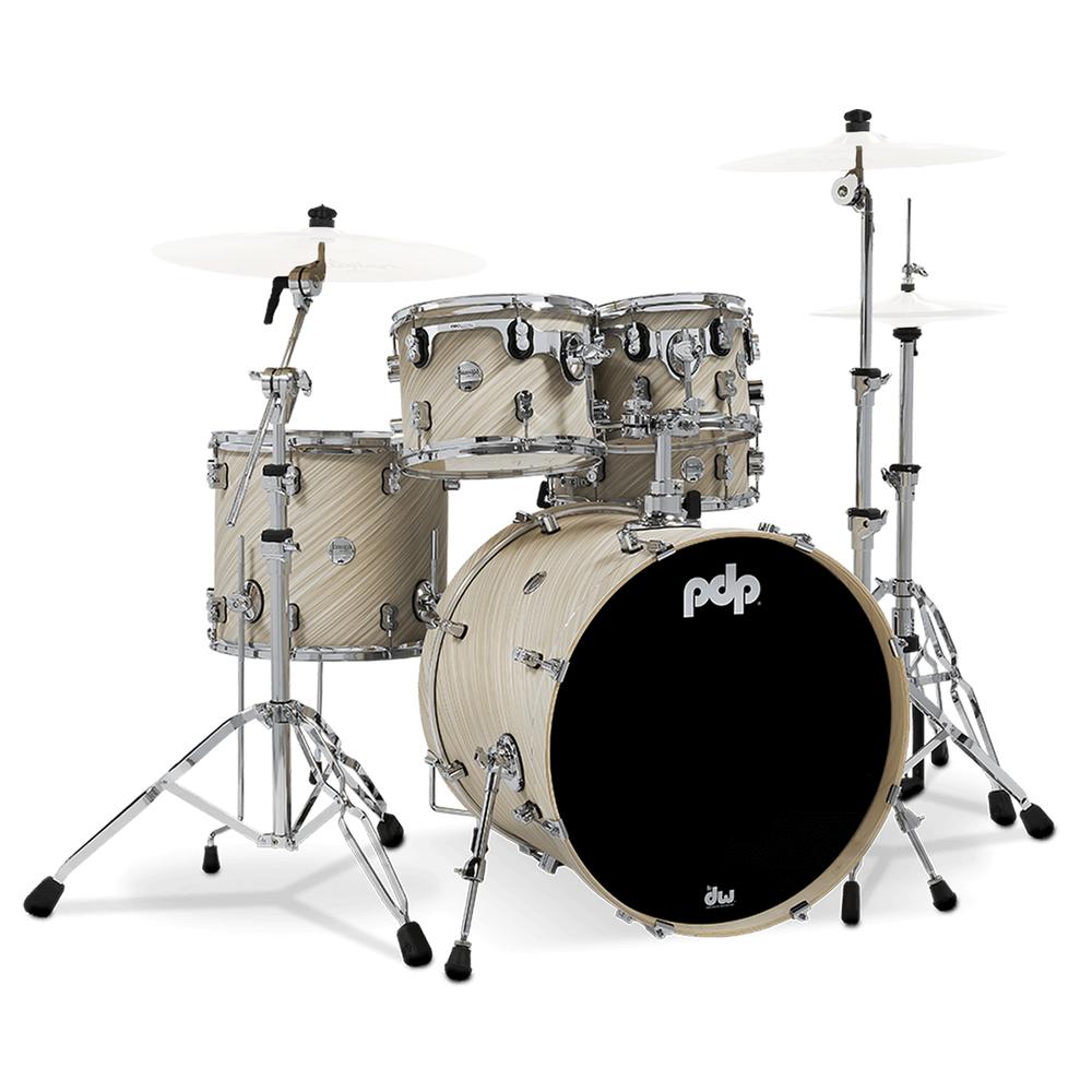 Foto 2 pulgar | Batería Acústica Concept Maple Pacific Drums Pdcm2215wh-ti Beige 5 Piezas