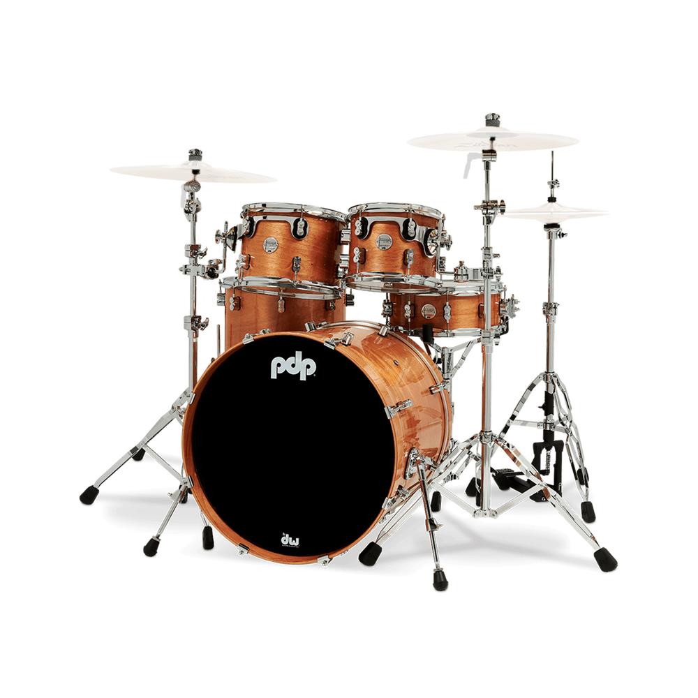 Batería Concept Exotic Maple Lacquer 5 Piezas C/Hardware Pacific Drums Naranja