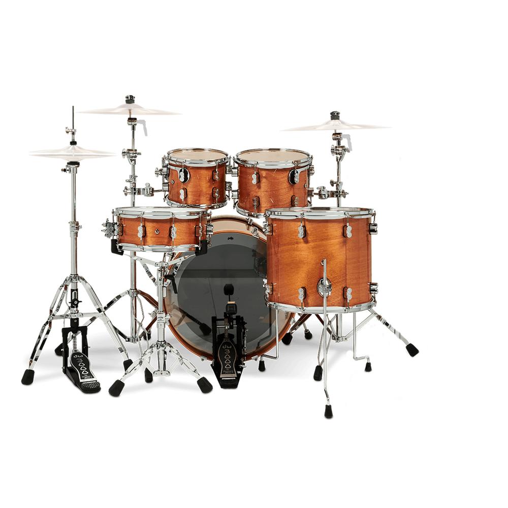 Foto 3 pulgar | Batería Concept Exotic Maple Lacquer 5 Piezas C/Hardware Pacific Drums Naranja