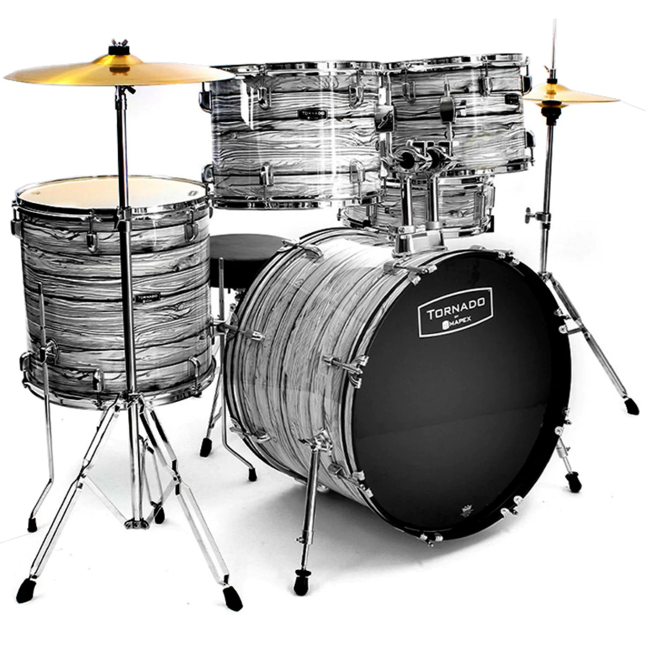Foto 2 pulgar | Batería Acústica Mapex Tnd5254tcfi  color Blanco con Negro