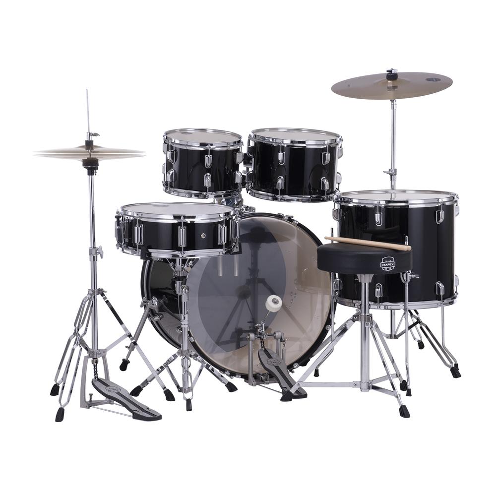 Foto 4 pulgar | Batería Serie Comet Mapex Cm5294ftc-dk-sc color Dark Black De 5 Piezas