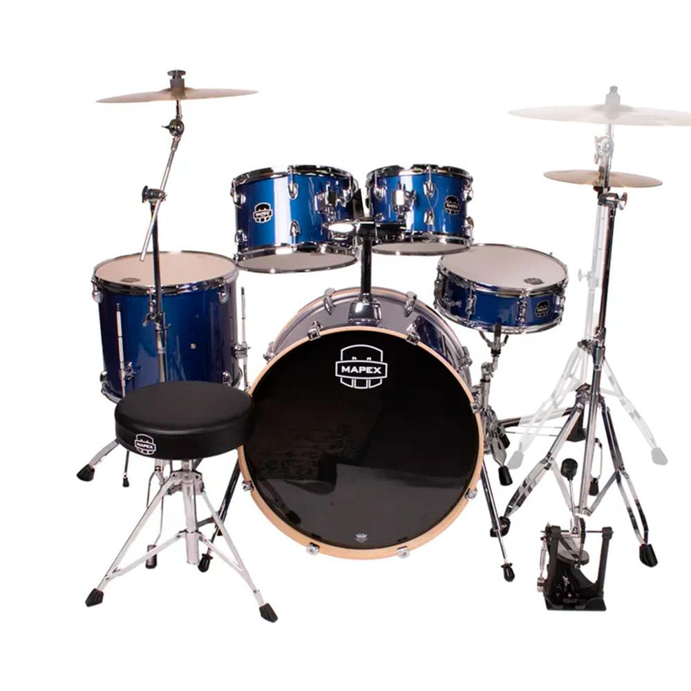 Batería Serie Venus Mapex Ve5295ftc-vi Color Blue Sky Sparkle De 5 Pzs