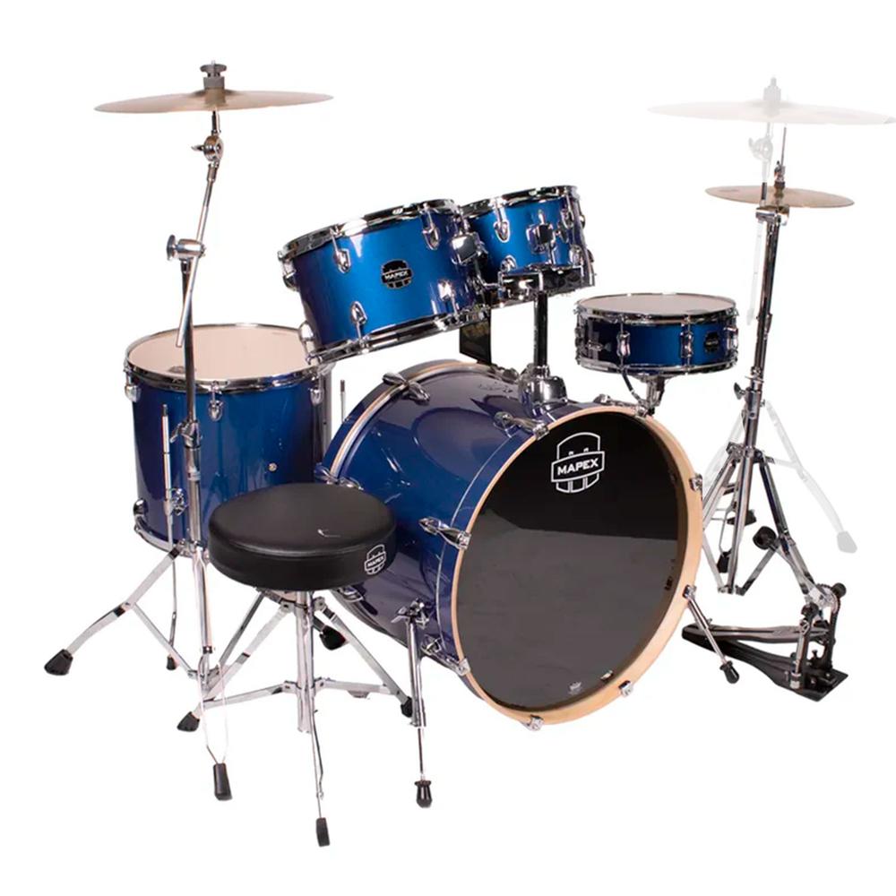 Foto 3 pulgar | Batería Serie Venus Mapex Ve5295ftc-vi Color Blue Sky Sparkle De 5 Pzs