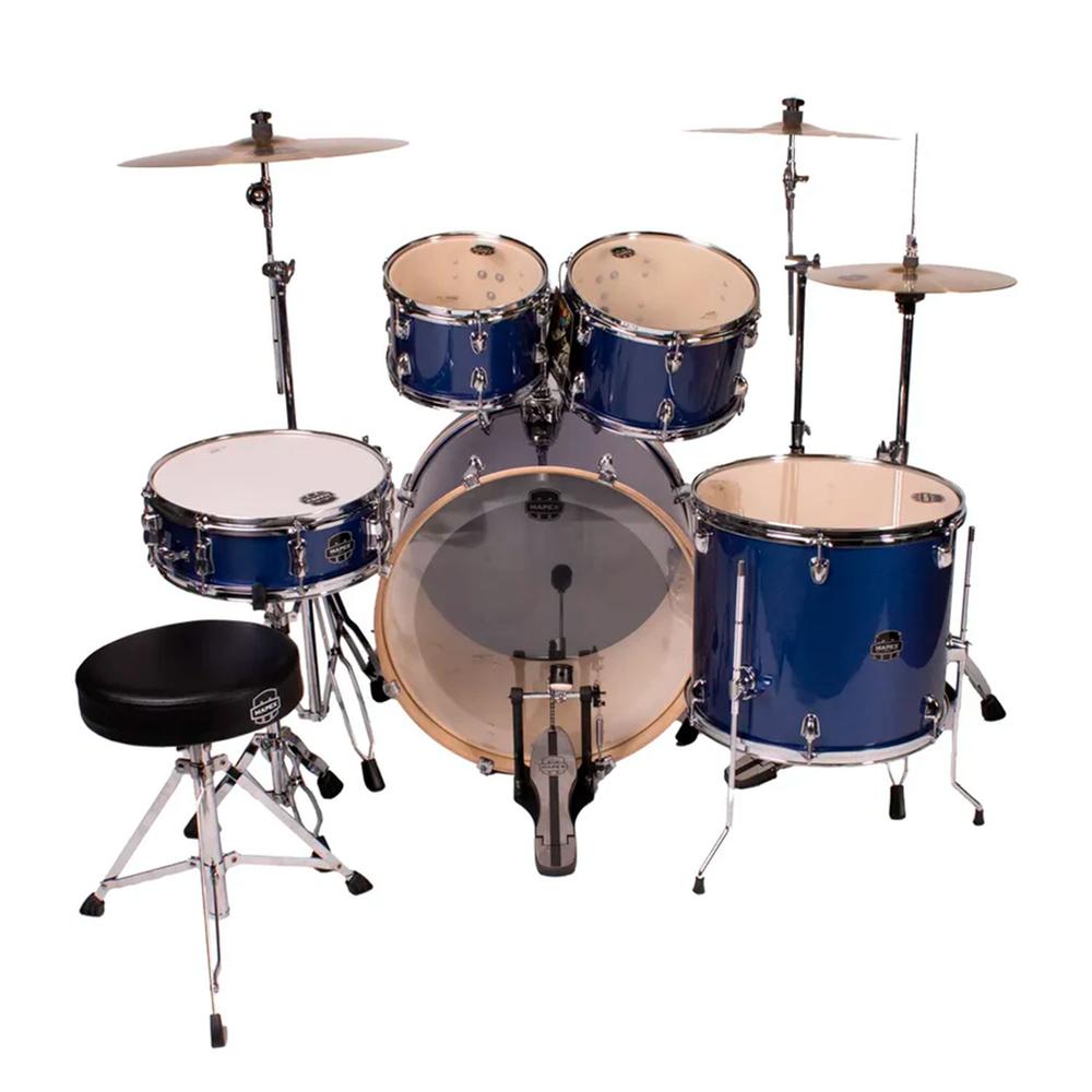 Foto 4 pulgar | Batería Serie Venus Mapex Ve5295ftc-vi Color Blue Sky Sparkle De 5 Pzs