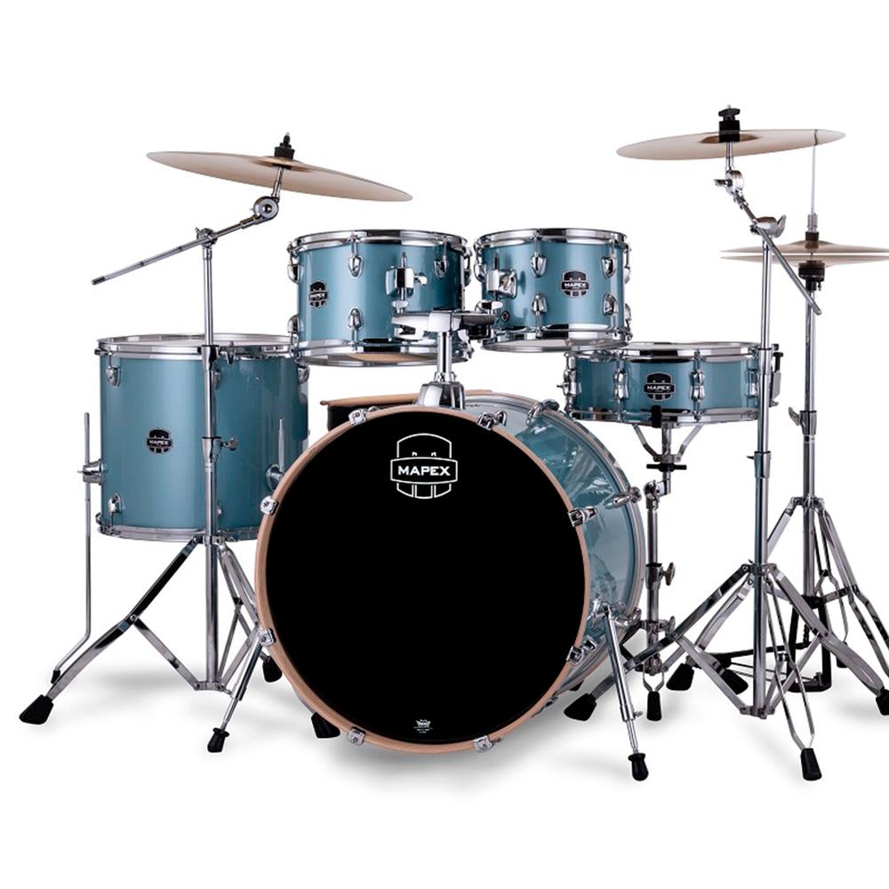 Foto 2 | Batería De 5 Pzs Mapex Ve5295ftc-vj Color Aqua Blue Sparkle Serie Venus