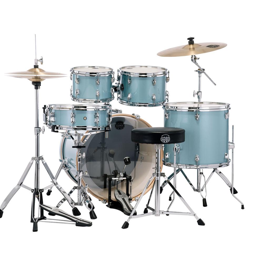 Foto 4 pulgar | Batería Serie Venus Mapex Ve5295ftc-vc Color Steel Blue Metallic De 5 Pzs