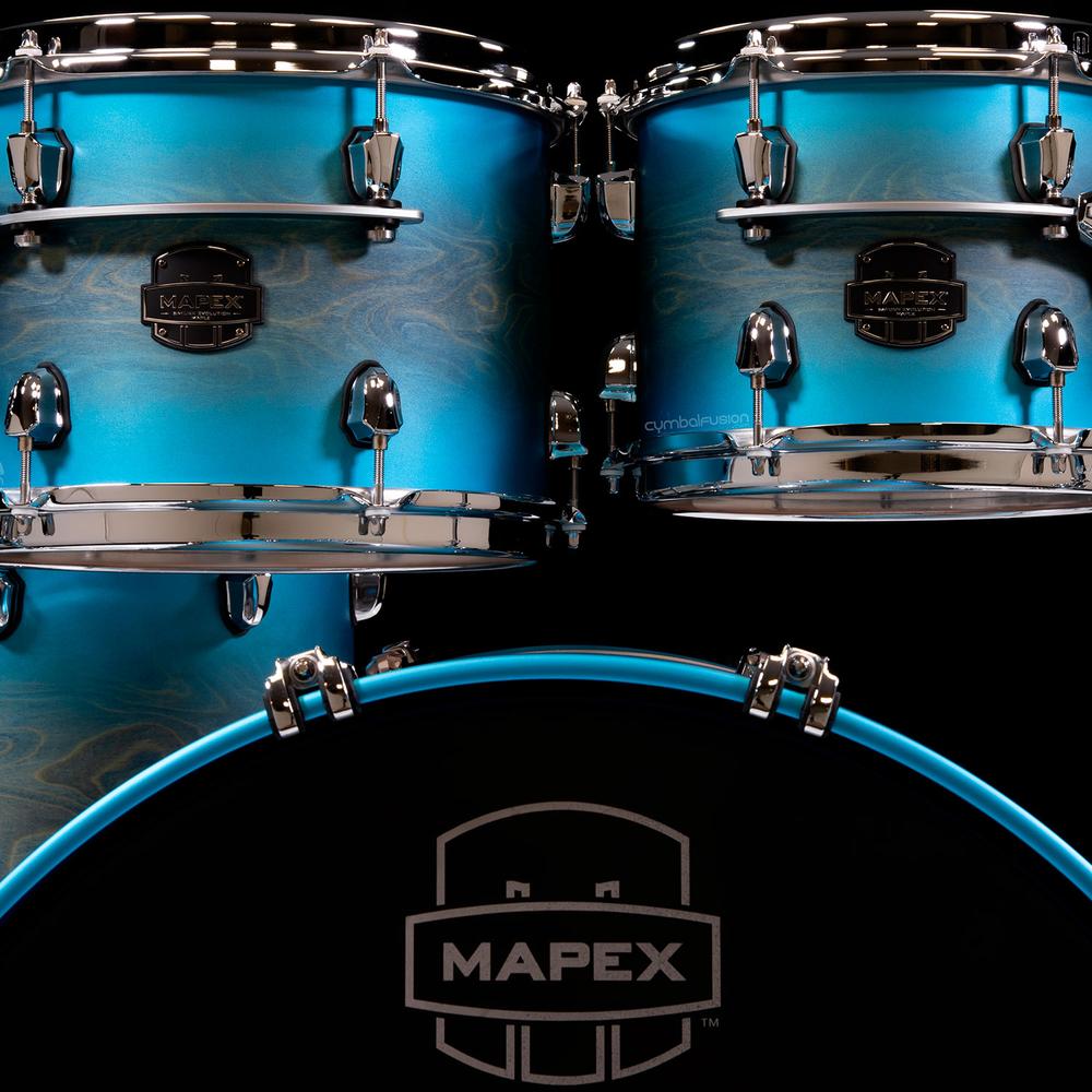 Foto 4 pulgar | Batería Saturn Evolution Hybrid Mapex Sev6ph-ch-pt Color Azure Burst 6 Pzs