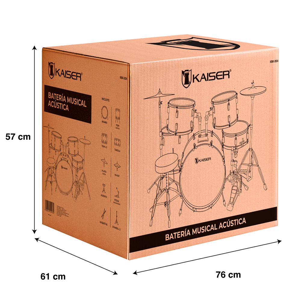 Foto 5 | Batería Musical Acústica Kaiser Kbm-2024