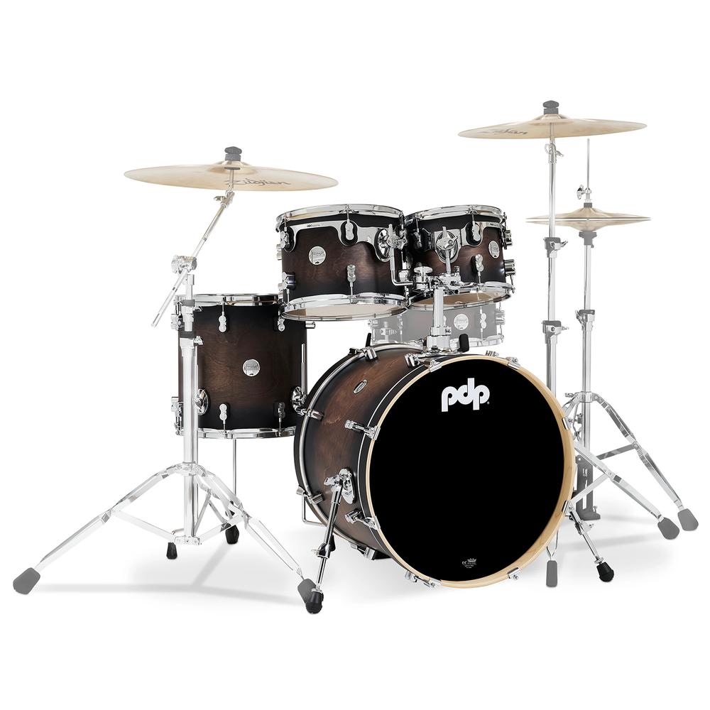 Foto 2 pulgar | Batería Shell Pack Concept Maple Pacific Drums Arce Europeo Satin Charcoal Burst