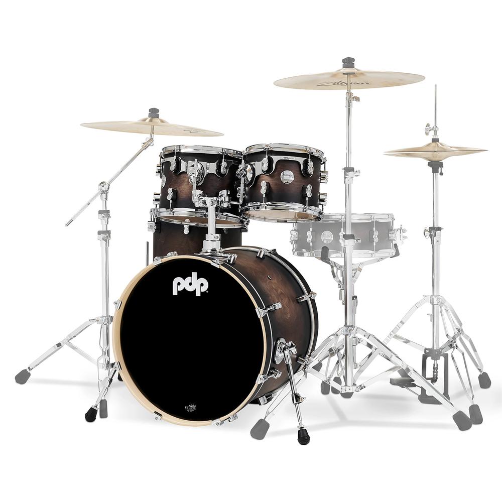 Foto 3 pulgar | Batería Shell Pack Concept Maple Pacific Drums Arce Europeo Satin Charcoal Burst